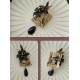 Hoshibako Works Dark Night Lily Crystal Brooch and Necklaces(Pre-Made/Full Payment Without Shipping)